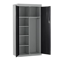 Probe Janitor Cupboards - Black Doors with Silver Body