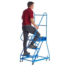 Climb-IT Spring Load Steps- 3 tread blue