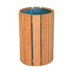 Circular Bin - Light Oak