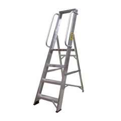 Climb It Platform Stepladders With Handrail