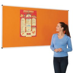 ColouPlus Felt Noticeboard - Orange shown