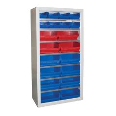 Armour Container Cupboard with 30 mixed bins