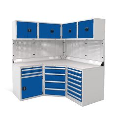 EUROSLIDE WORKSHOP MODULAR CORNER KIT 1 - blue