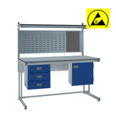 ESD Cantliever Workbench Kit 2 - Triple Drawer