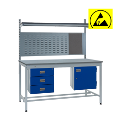 ESD Workbench Kit 2 with 3x 1 Drawer Storage