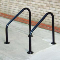 Black Galvanised Frankton Cycle Stands - Flanged