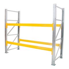 Galvanised Pallet Racking - 2 x Frames + 2 x Beams