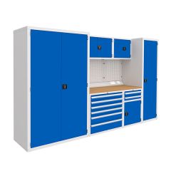 EUROSLIDE MODULAR KIT 5 - BLUE - BEECH WORKTOP