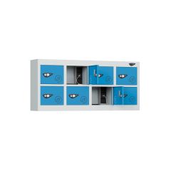 Pure Mobile Charging Lockers 8 Door - Cobalt Blue