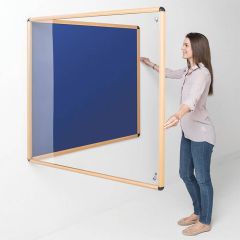 Shield Nylon Loop Lockable Noticeboard Blue