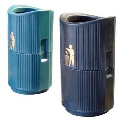 Plaza Outdoor Open Top Waste Bins