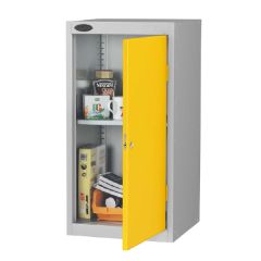 Probe Low Cupboards - Silver Body - Yellow Door