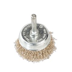 50mm Crimped Wire Cup Brush with 6mm Shaft