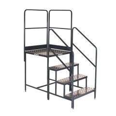 Climb-It Work Platform - Single - 3 tread - 2 Rails