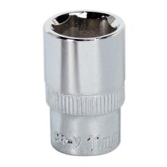 Premier Fully Polished Socket 1/4"Sq Drive 11mm