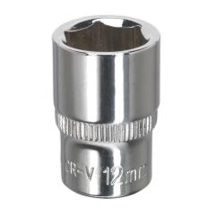 Premier Fully Polished Socket 1/4"Sq Drive 12mm