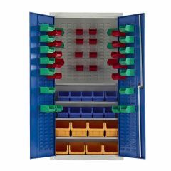 Armour Container Cupboard with 59 mixed bins