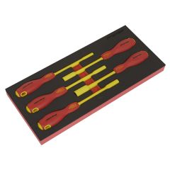 Premier Insulated Nut Driver Set with Tool Tray 5pc - VDE Approved