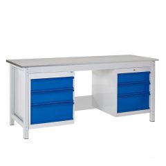 TUFF Heavy Duty Storage Workbench - 6 Drawers - Laminate