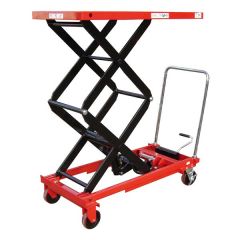 Double manual scissor lift