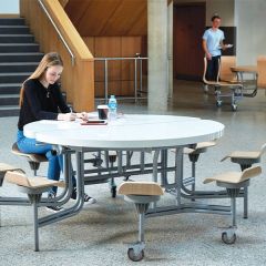 8 Seater Primo Round Mobile Folding Table