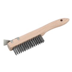 Wire Brush with Steel Fill & Scraper 260mm