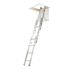 Werner Loft Ladder 3 Section with Handrail