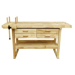 Woodworking Bench with 4 Drawers