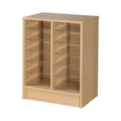 12 Space Double Column - Beech