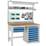 Our Euroslide workbench has many configurations available in the form of accessories (Sold separately).