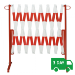 Heavy Duty Extending Safety Barrier - 4 Metres Extended Barricade