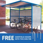 Traditional Cycle Shelter with free hoops