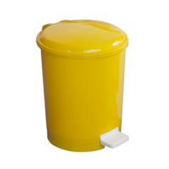 Coloured Pedal Bins - 12 Litre - Yellow