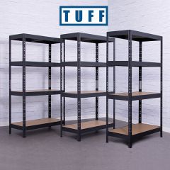 TUFF 360 Garage Shelving Units - 360kg UDL Per Shelf - H1800 x W900 x 450mm
