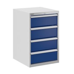 Bisley ToolStor Drawer Cabinet, 775 x 500mm, 4 Drawer Blue