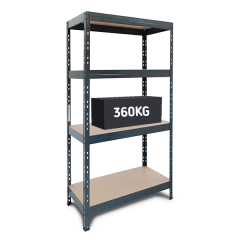 TUFF 360 Shelving Unit - Garage Shelving - 360kg UDL Per Shelf