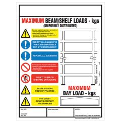 Pallet RAcking and Shelving Safety Sign