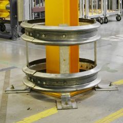 Column Warehouse Protection Rails