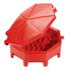PIG Poly Drum Funnel with Hinged Lid