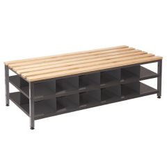 Double Depth Bench with Shoe Storage