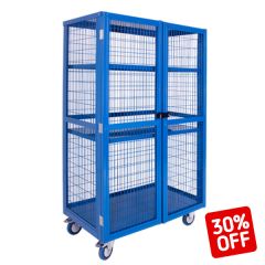 Boxwell Mobile Storage Cages with Doors - H1655mm