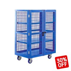 Boxwell Mobile Storage Cages with Doors - H1355mm