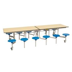 12 Seat Mobile Folding Table Seating Units