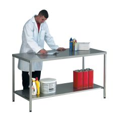 Stainless Steel Worktables and Lower Shelf