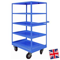 Steel Shelf Trucks Blue UK Made