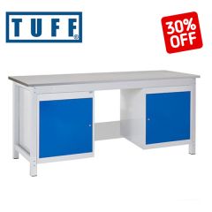 TUFF Heavy Duty Storage Workbenches with Single or Double Cupboards