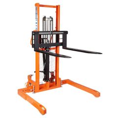 TUFF Manual Straddle Stackers with Adjustable Forks