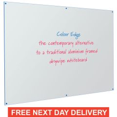 Coloured edged Whiteboards - Free Next Day Delivery