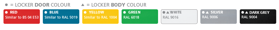 Probe Locker Door Colours