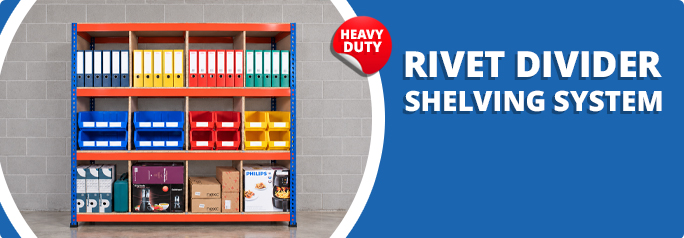 Rivet Divider Shelving System